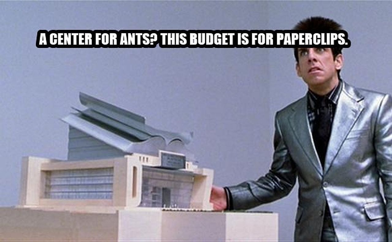 A center for ants? seeded example