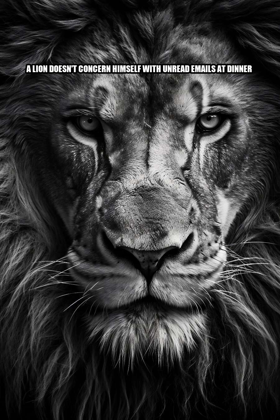 A lion doesn’t concern himseld seeded example