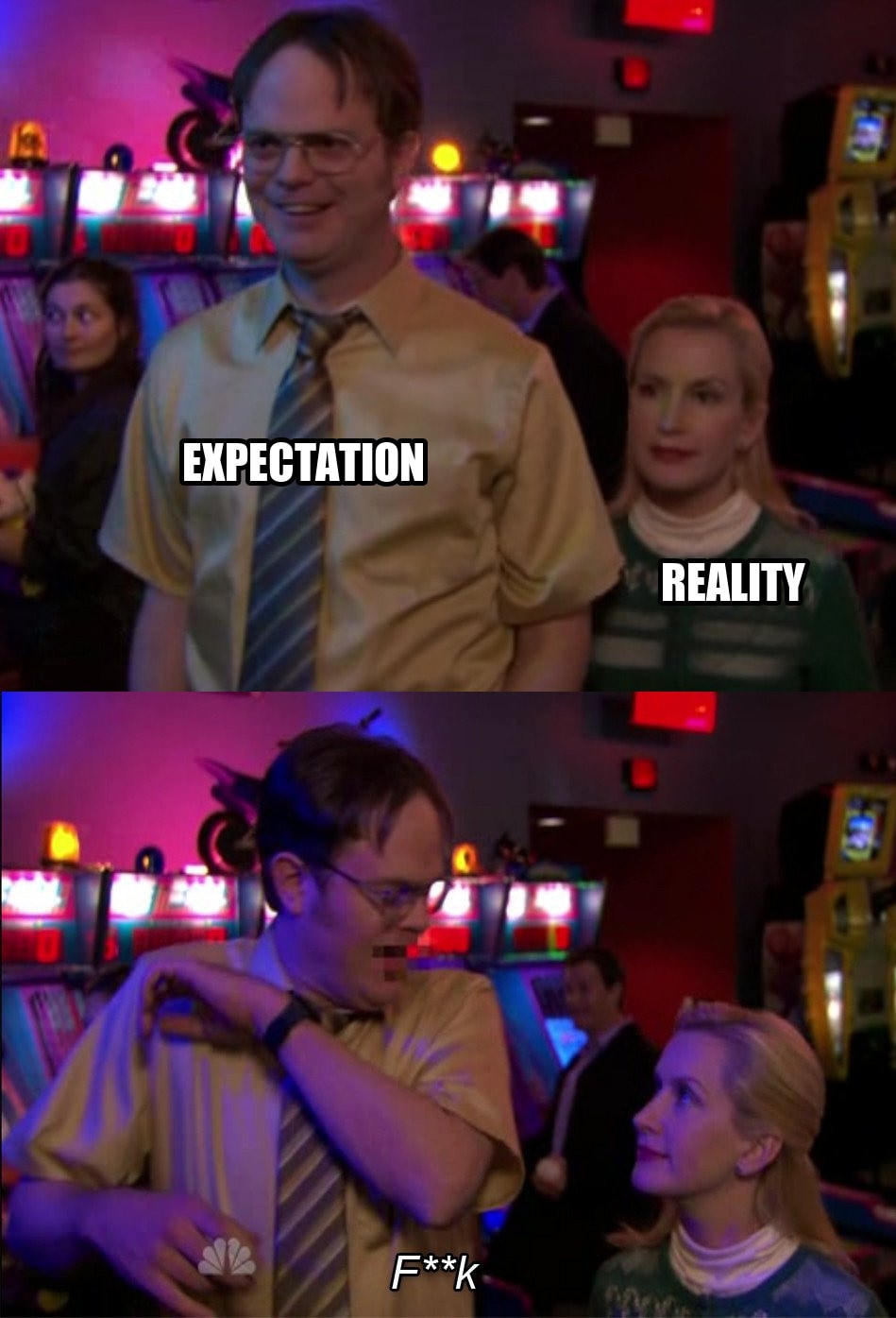 Angela scared Dwight seeded example