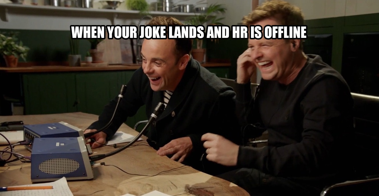 Ant and Dec laughing seeded example