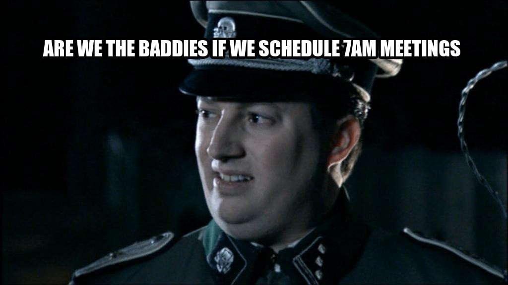 Are we the baddies? seeded example