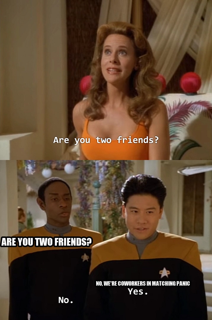 Are you two friends? seeded example