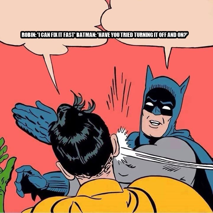 Batman slapping Robin seeded example