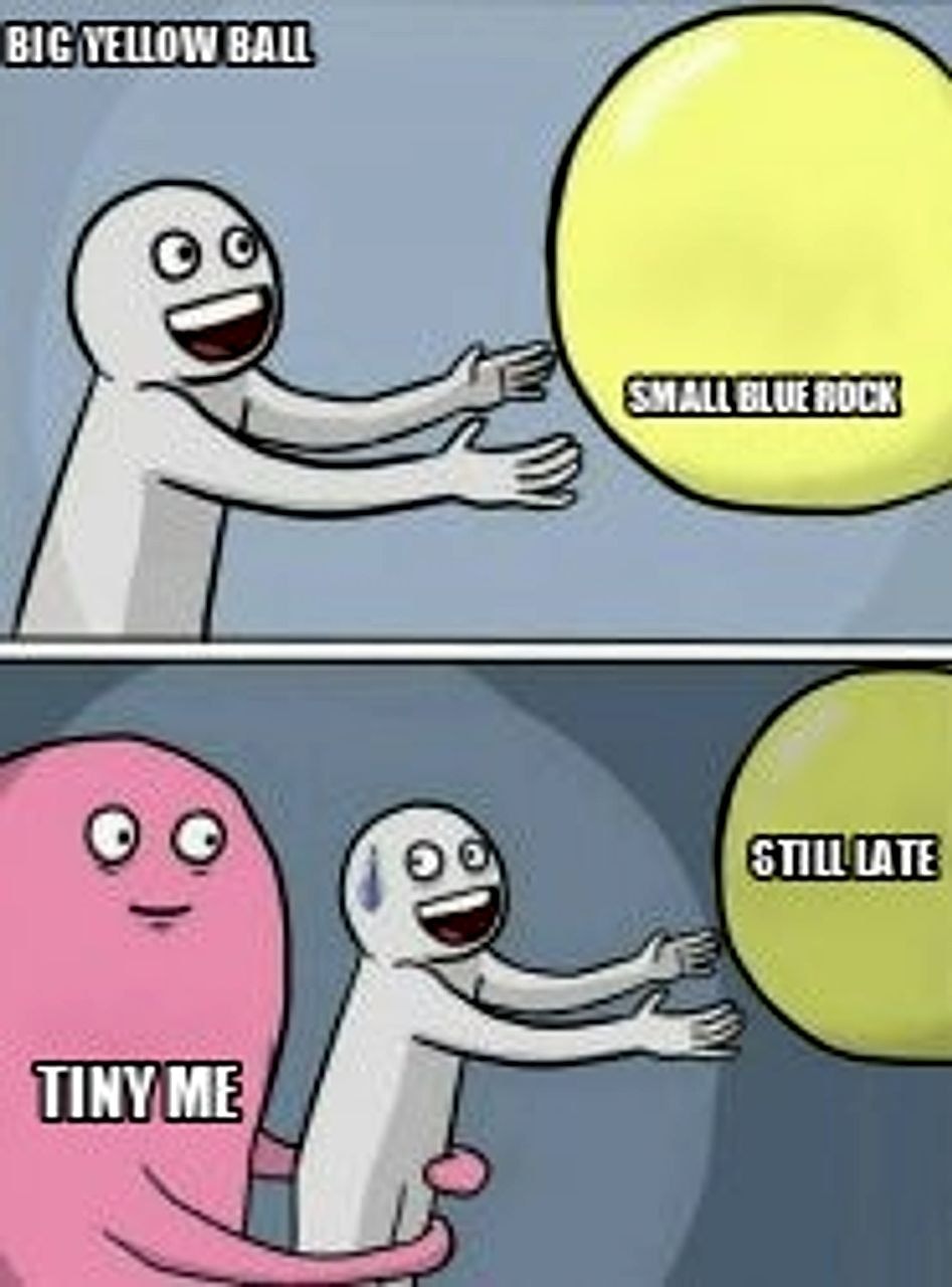 big yellow ball and... seeded example