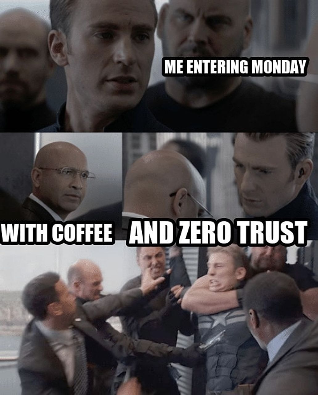 Captain america elevator seeded example