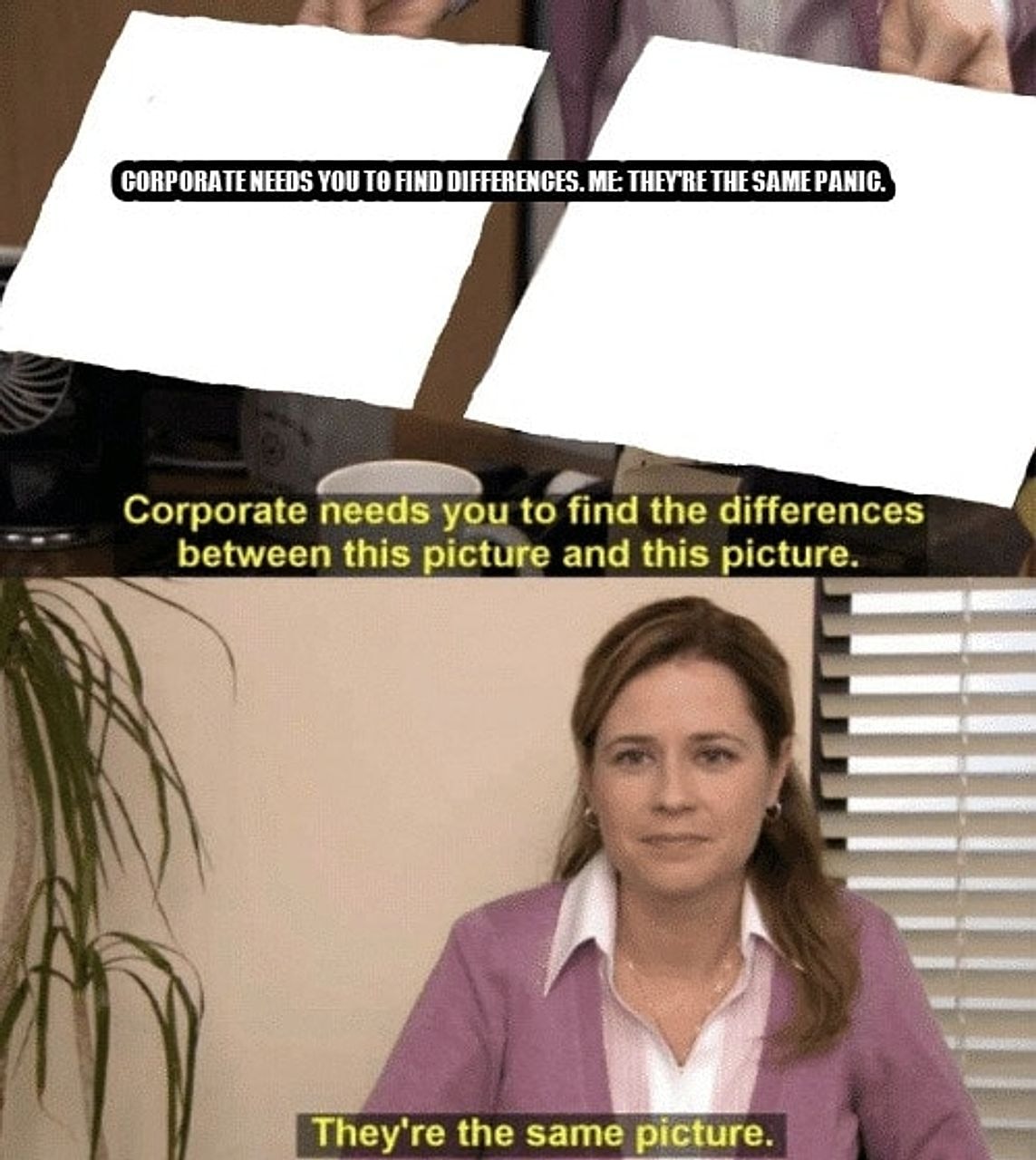 Corporate needs you to find the differences seeded example