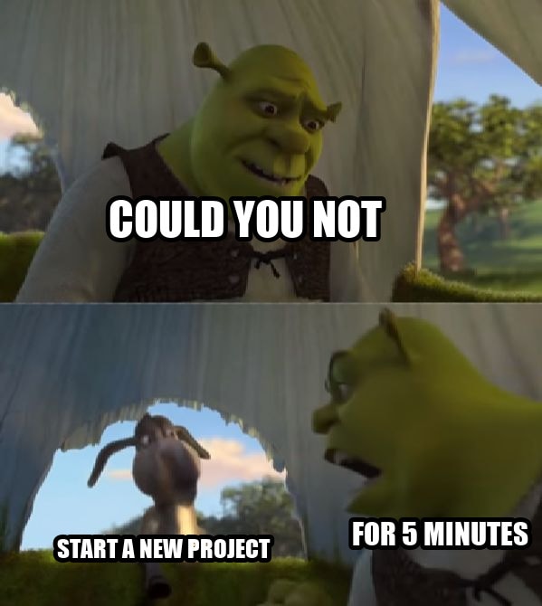 Could you not ___ for 5 MINUTES seeded example