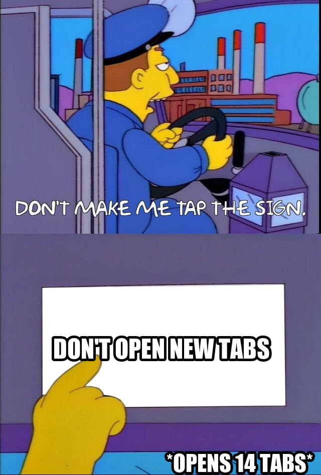 Don't make me tap the sign seeded example