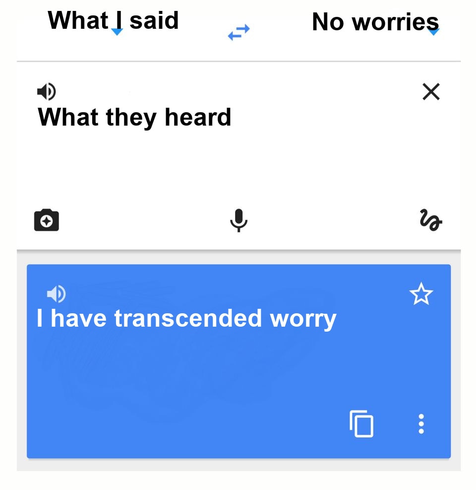 Google Translate seeded example