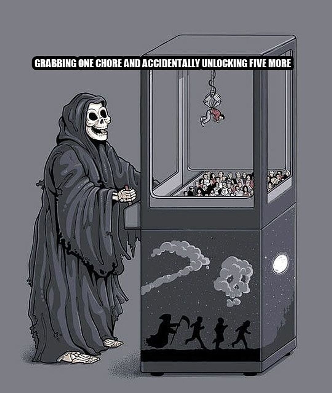 Grim Reaper Claw Machine seeded example