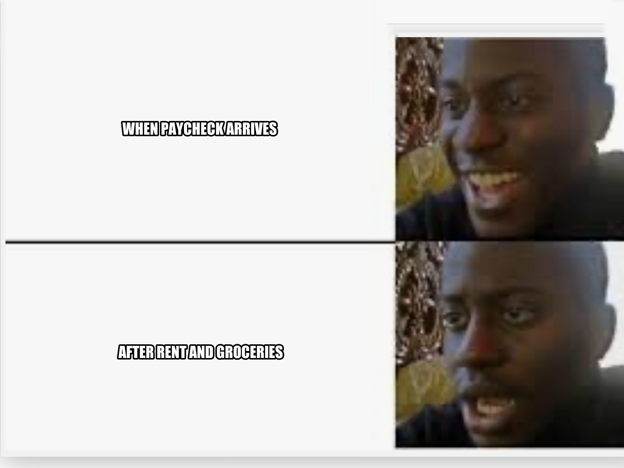 Happy then sad seeded example