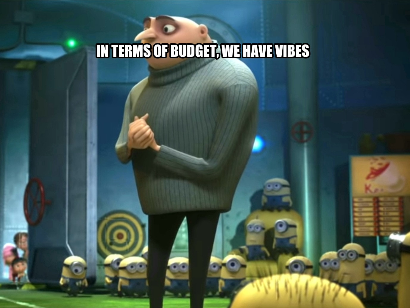 In terms of money, we have no money seeded example