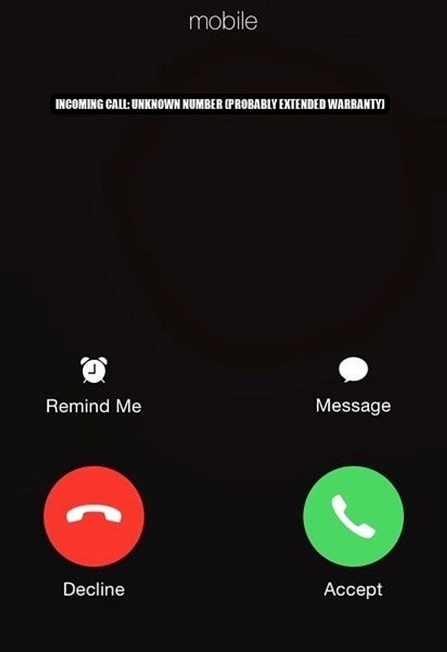 Incoming call seeded example