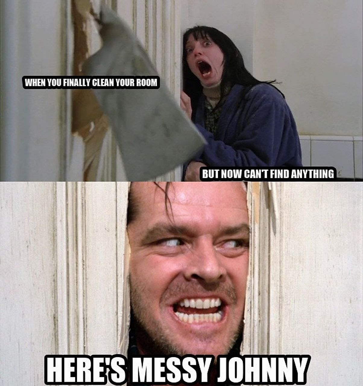 Jack Torrance axe shining seeded example