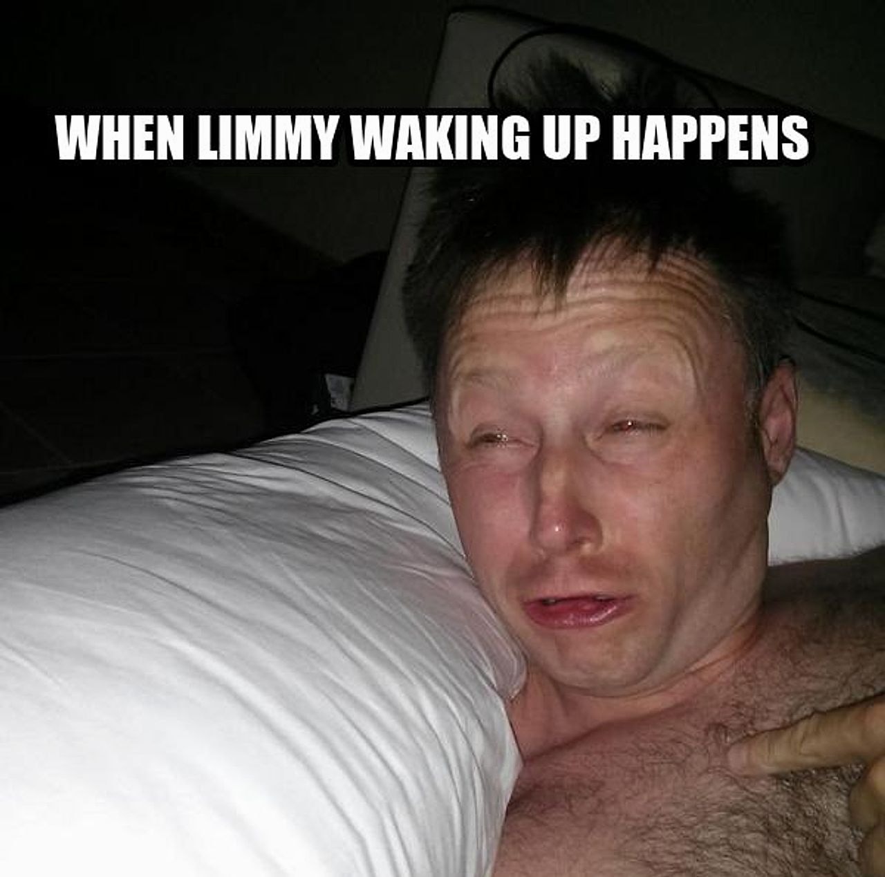 Limmy waking up seeded example