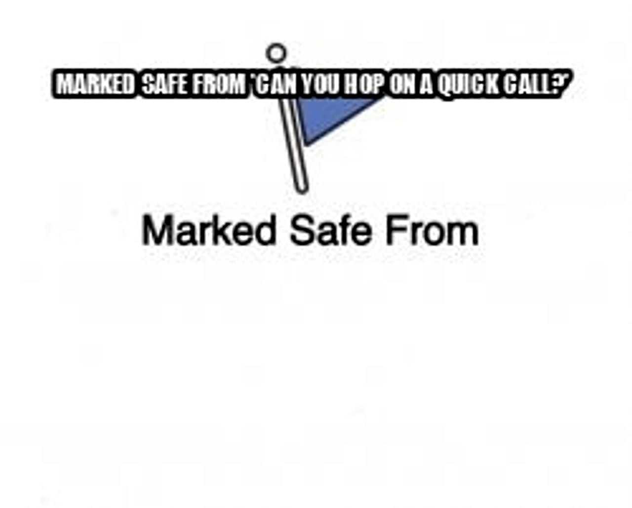 Marked Safe From seeded example