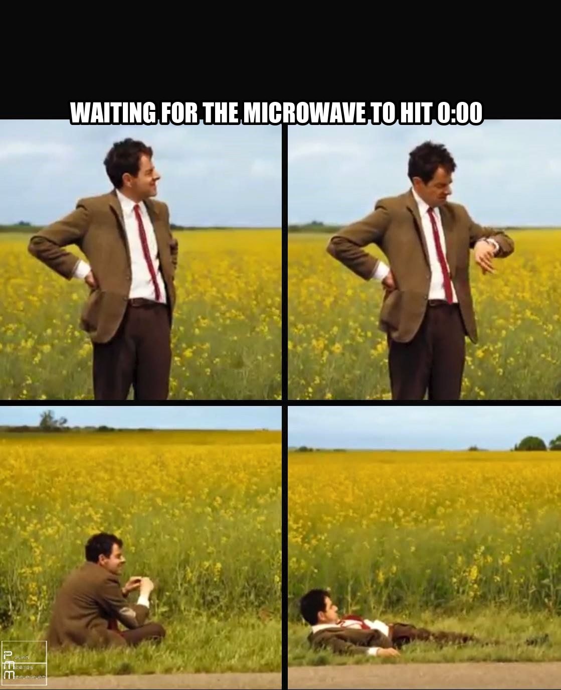 Mr bean waiting seeded example