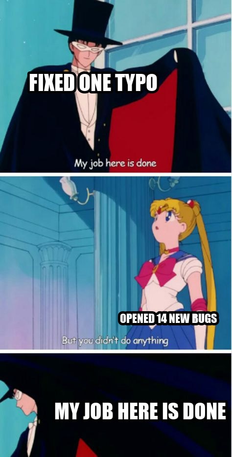 My job here is done seeded example