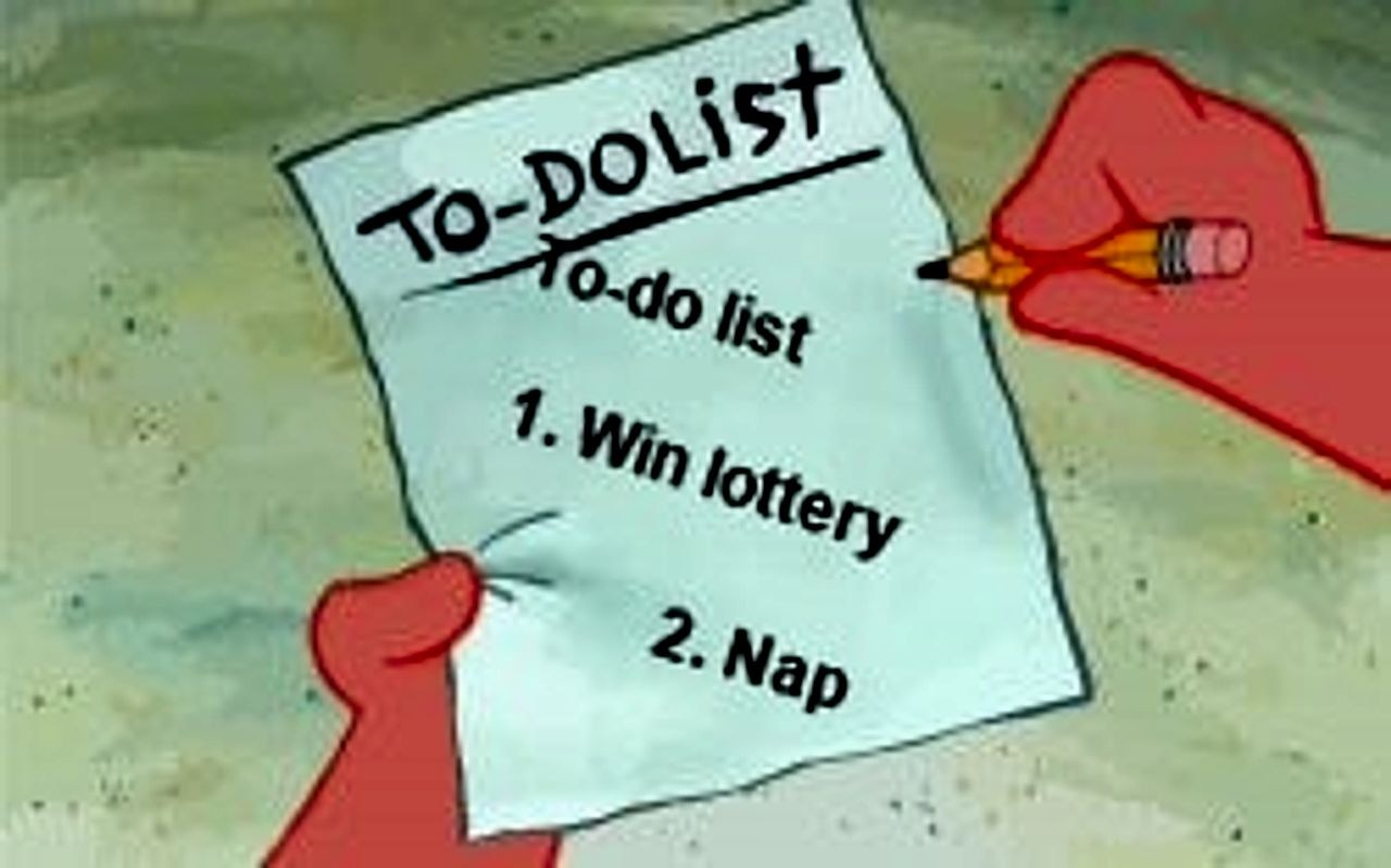 patrick to do list actually blank seeded example