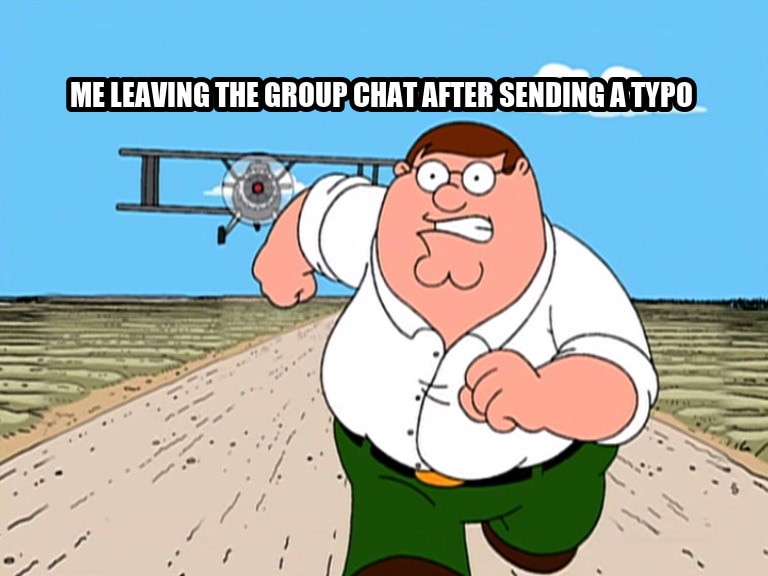 Peter Griffin running away seeded example