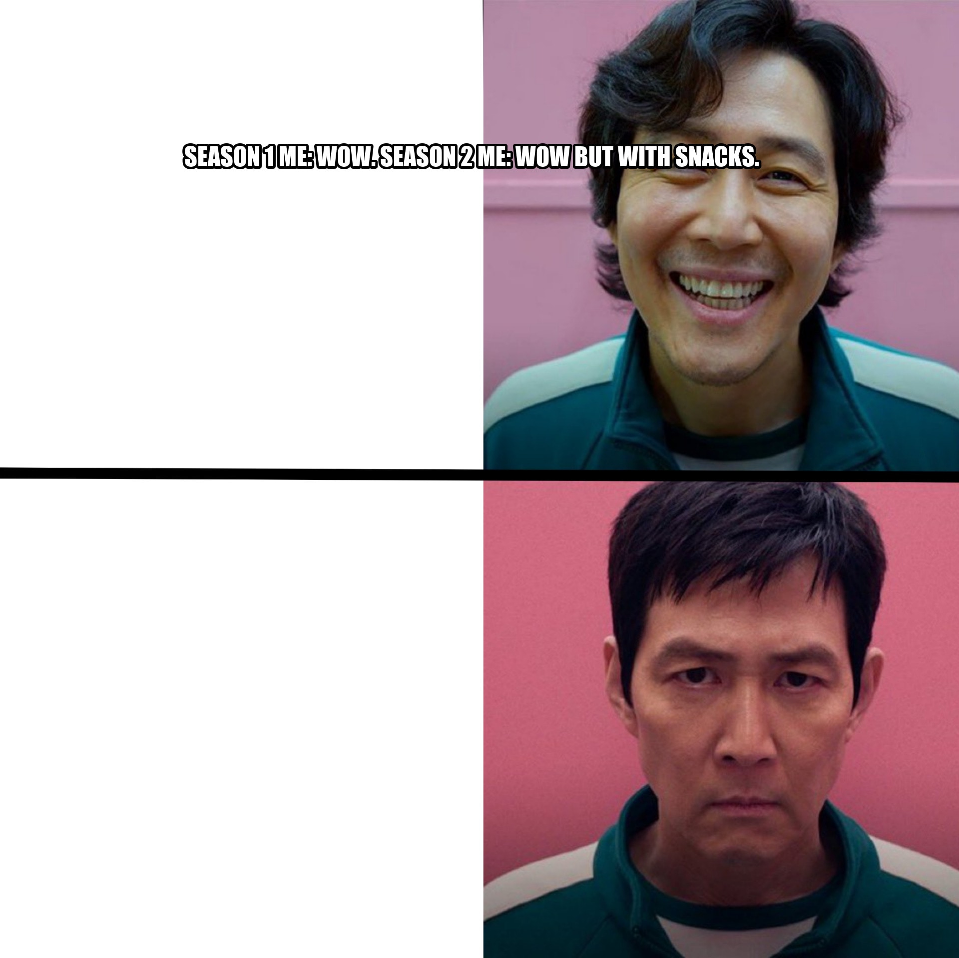 Squid Game (Season 1 vs Season 2) seeded example