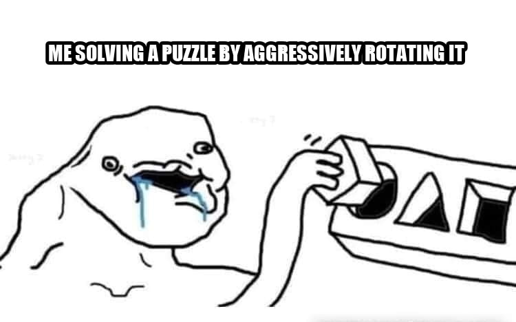 Stupid dumb drooling puzzle seeded example