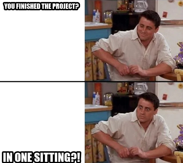 Surprised Joey seeded example