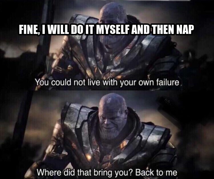 Thanos back to me seeded example