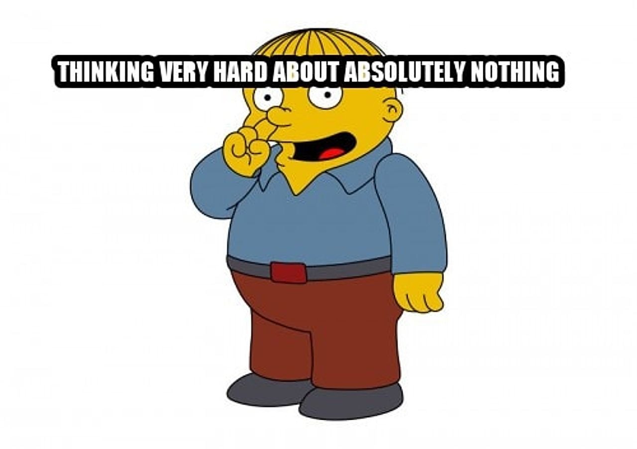 The Simpsons Ralph Wiggum Picking His Nose seeded example