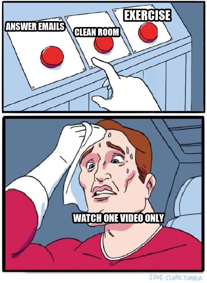 Three Buttons seeded example