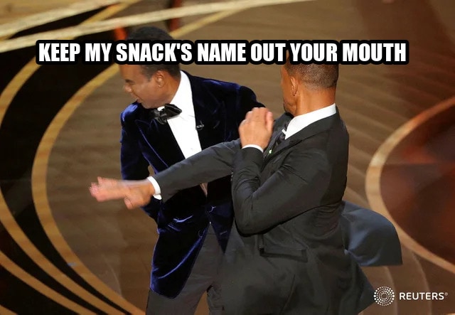 Will Smith punching Chris Rock seeded example