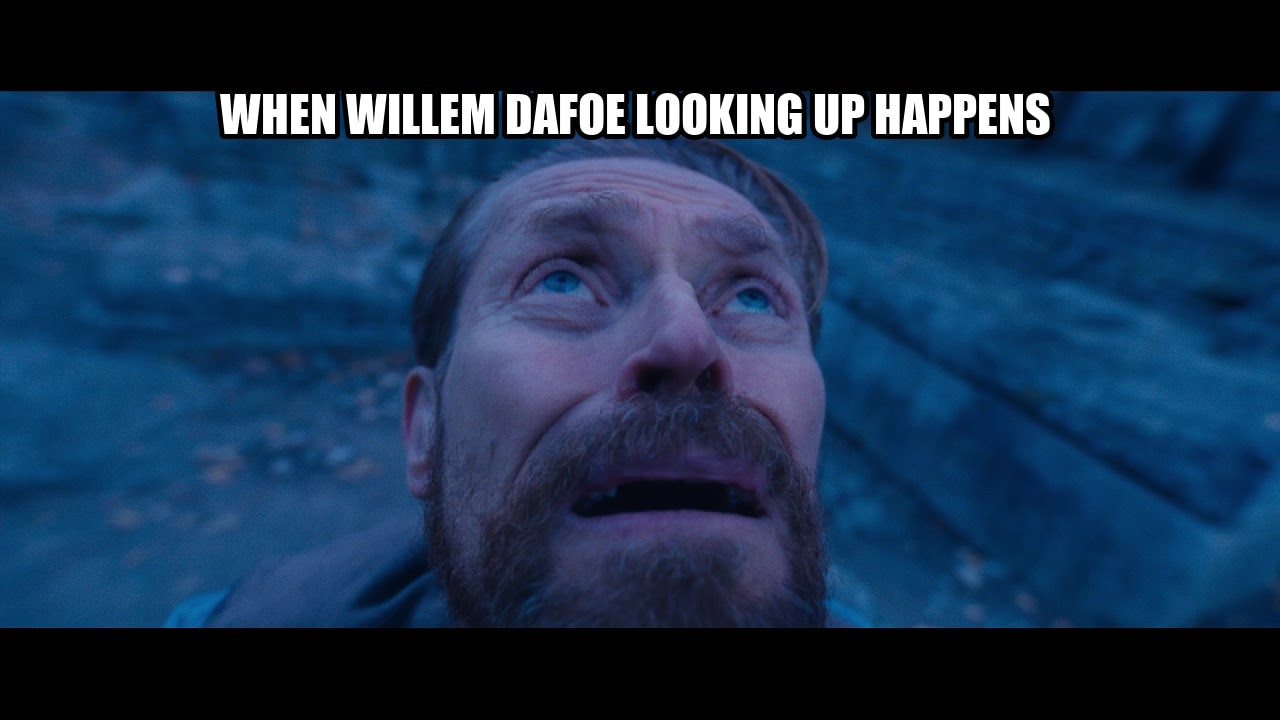 willem dafoe looking up seeded example