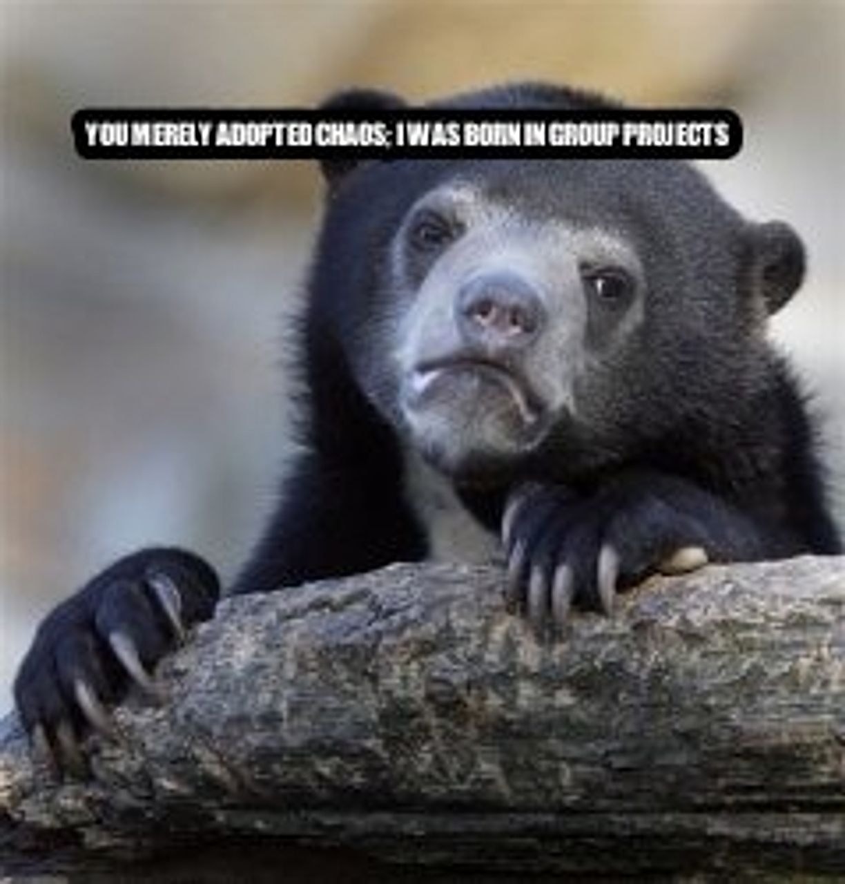 You Merely Adopted X I Was Born In It,Molded By It seeded example