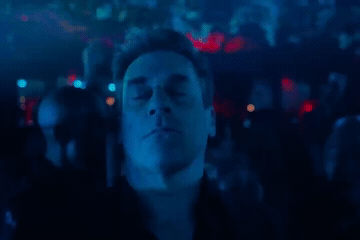 Add text to the Jon Hamm Dancing reaction GIF template in Memesio. Set width, trim the 5.0 second clip, and make a share-ready GIF meme.