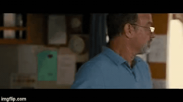 Add text to the Look at Me, I'm the Captain Now reaction GIF template in Memesio. Set width, trim the clip, and make a share-ready GIF meme.
