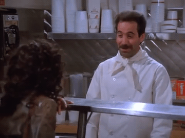Add text to the No Soup for You reaction GIF template in Memesio. Set width, trim the clip, and make a share-ready GIF meme.