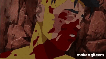 Add text to the Omni Man Beats Up Invincible reaction GIF template in Memesio. Set width, trim the clip, and make a share-ready GIF meme.