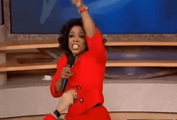Edit the Oprah 'You Get a Car' meme GIF in Memesio. Add top and bottom captions, set width, trim the 2.4 second reaction GIF, and make a share-ready meme.