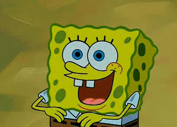 Add text to the Rainbow SpongeBob reaction GIF template in Memesio. Set width, trim the clip, and make a share-ready GIF meme.