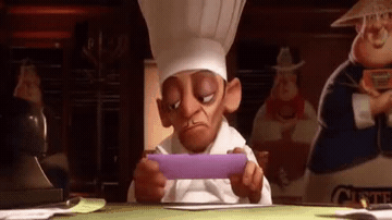 Add text to the Ratatouille Meme reaction GIF template in Memesio. Set width, trim the clip, and make a share-ready GIF meme.
