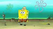 Add text to the SpongeBob Searching reaction GIF template in Memesio. Set width, trim the 2.6 second clip, and make a share-ready GIF meme.