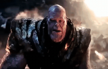 Add text to the Thanos Vanishing reaction GIF template in Memesio. Set width, trim the clip, and make a share-ready GIF meme.