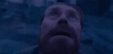 Add text to the William Dafoe Scared Upside-down reaction GIF template in Memesio. Set width, trim the clip, and make a share-ready GIF meme.