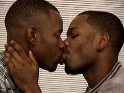 Meme template 2 gay black mens kissing
