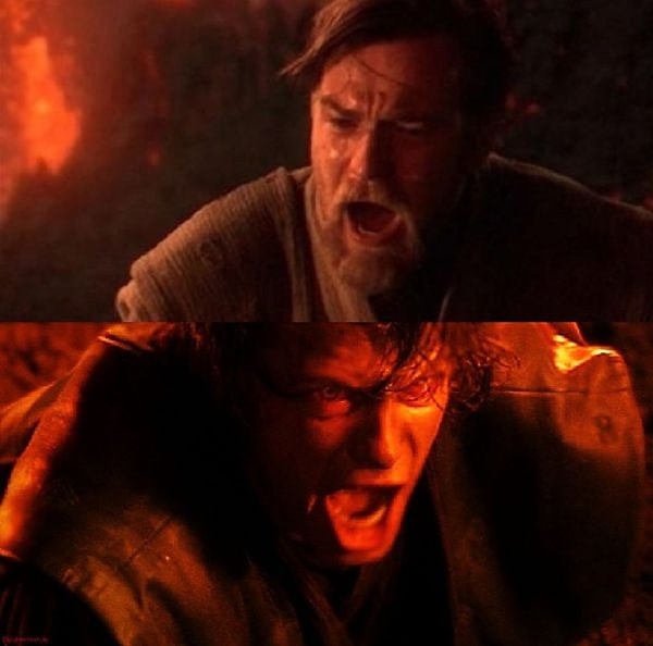 Meme template anakin and obi wan