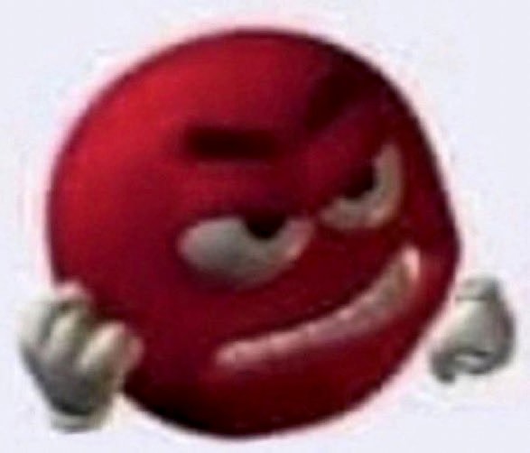 Meme template Angry Red Emoji