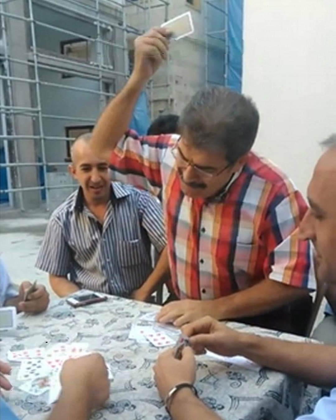 Meme template angry turkish man playing cards meme