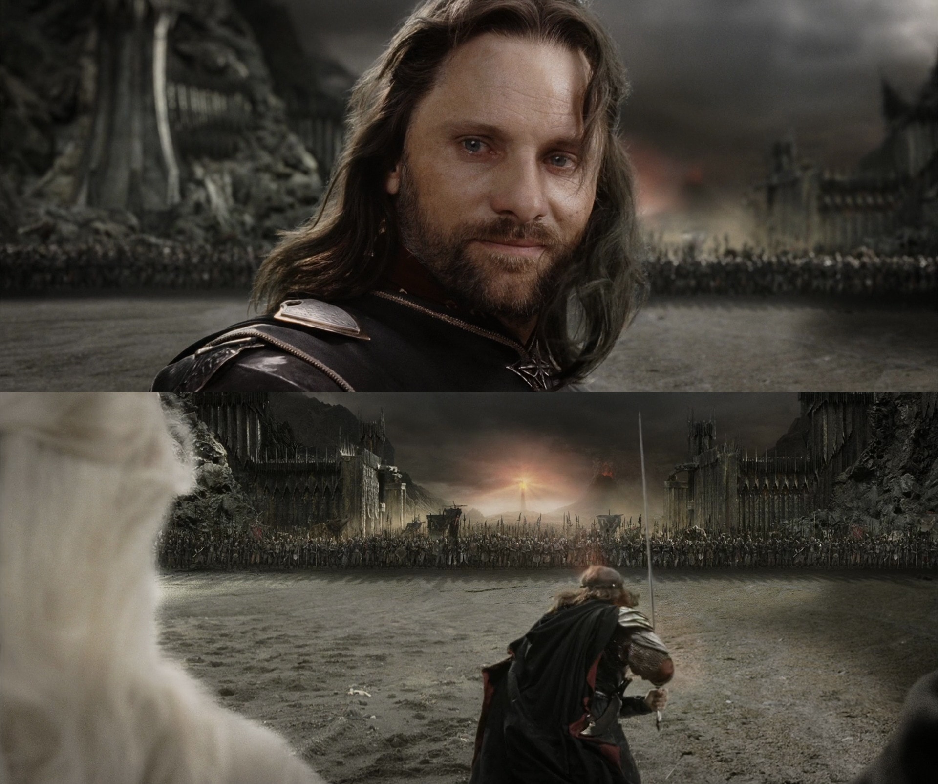 Meme template Aragorn Black Gate for Frodo