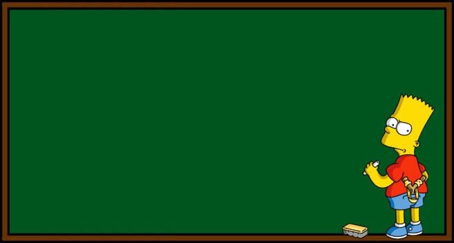 Meme template Bart Simpson - chalkboard