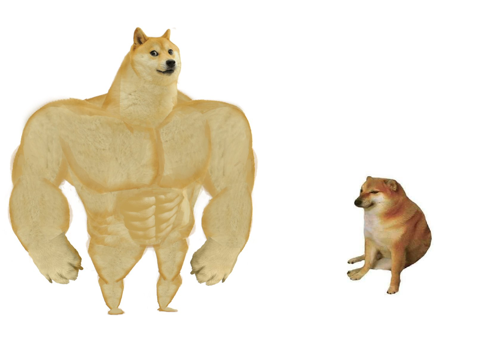 Meme template Big dog small dog